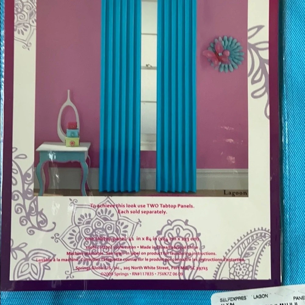 NWT Self Expression curtains and valences